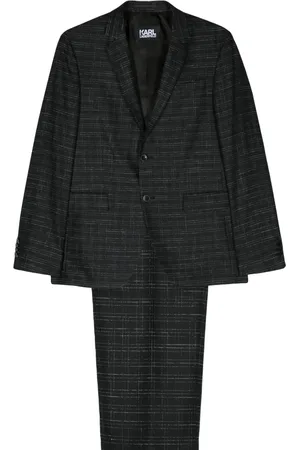 Karl Lagerfeld Checked single-breasted suit