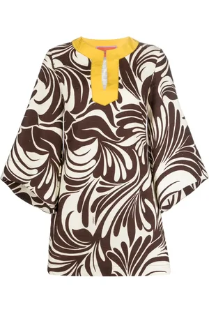 La DoubleJ The Kaftan Mini printed dress