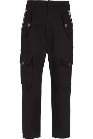 Balmain Cropped cotton cargo trousers