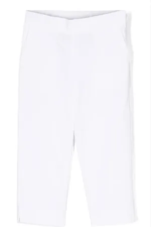 Simonetta Elasticated-waistband straight-leg trousers