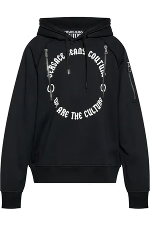 VERSACE Logo-print hoodie