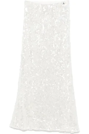 Patrizia Pepe Sequinned tulle midi skirt