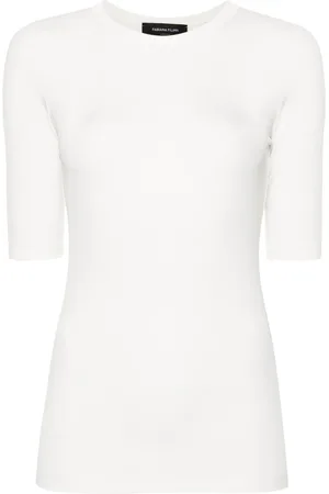 Fabiana Filippi Cut-out fine-ribbed top