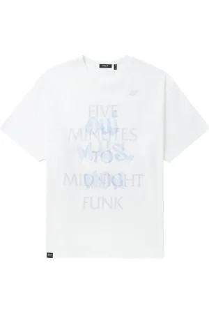 FIVE CM Slogan-print cotton T-shirt
