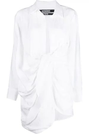 Jacquemus La Robe Bahia draped minidress