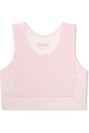 Michael Kors Monogram-pattern crop top