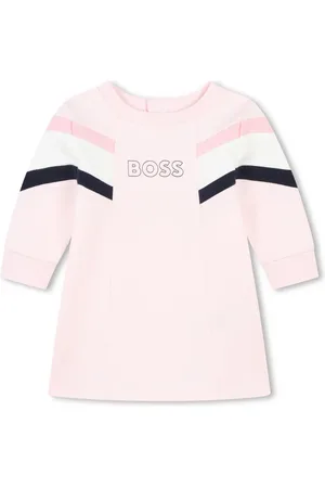 HUGO BOSS Logo-print long-sleeve dress