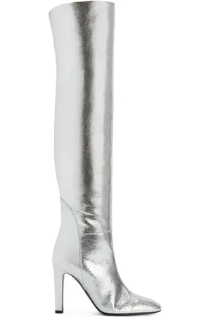Giuseppe Zanotti Hattie 105mm metallic knee-high boots