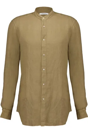 Boglioli Garment-dyed linen shirt