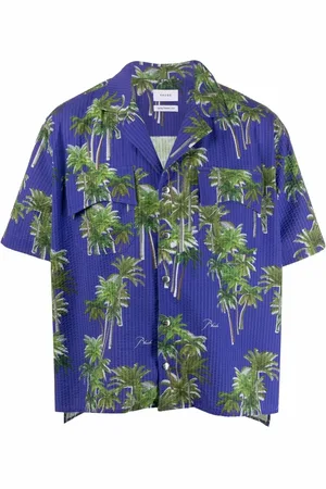 Rhude Palm-tree print "Green" shirt