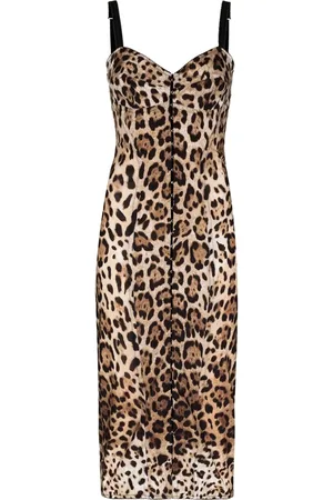 Dolce & Gabbana Leopard-print midi dress