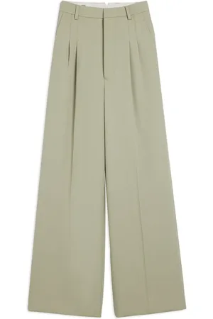 Ami Wide-leg tailored wool trousers