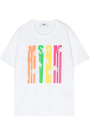 Msgm Logo-print cotton T-shirt