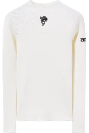 Puccini Logo-embroidered ribbed knit jumper