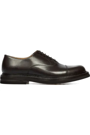 Green george Leather derby shoes