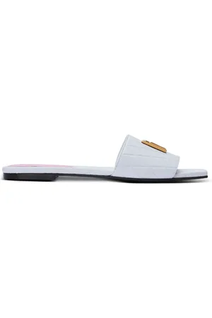 Balmain Logo-plaque leather sandals