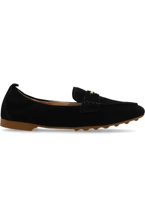 Kate Spade Eliza logo-plaque suede loafers