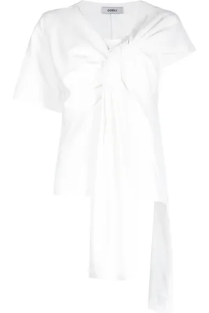 GOEN.J Asymmetric knot-detail T-Shirt