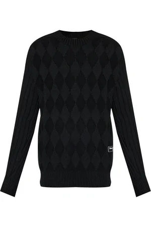 Balmain Logo-patch wool jumper