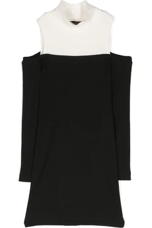 MONNALISA High-neck ribbed minidress