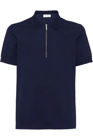 Salvatore Ferragamo Half-zip cotton polo shirt