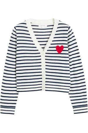 Chinti & Parker Striped merino cardigan