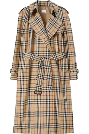 Burberry Vintage Check-print trench coat