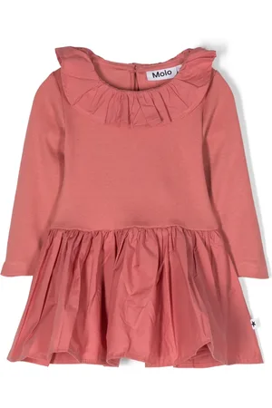 Molo Ruffle-detailing cotton dress