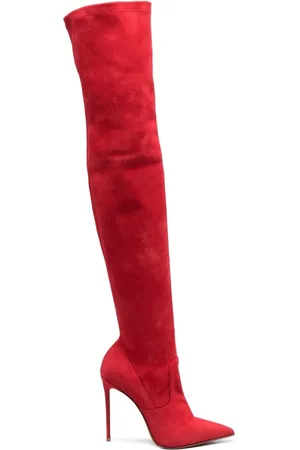 LE SILLA Eva stretch suede-leather boots