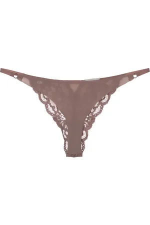 FLEUR DU MAL Charlotte lace seamless string cheeky