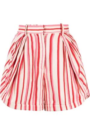 Rosie Assoulin Tailored Runner stripe-print shorts