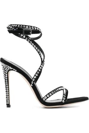 PARIS TEXAS Crystal-embellished strap-detail sandals