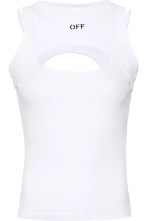 OFF-WHITE Layered-design ribbed top