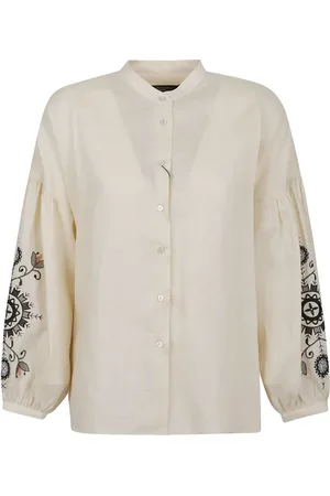 Max Mara Embellished-sleeve blouse