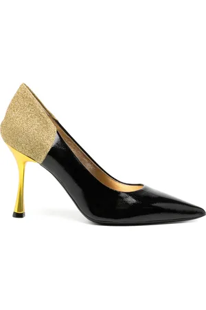 Madison.Maison Alena /Gold High Heel Pumps 65mm