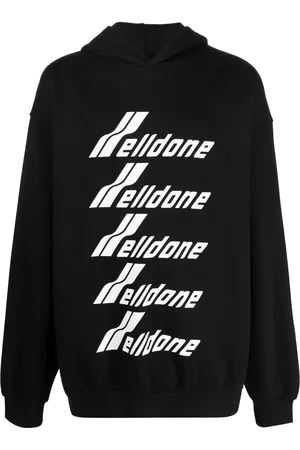 We11 Done Logo-print cotton hoodie