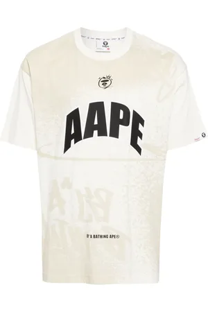 A Bathing Ape Logo Print Cotton T-Shirt