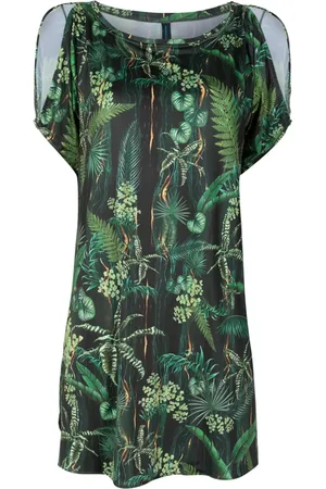 Lygia & Nanny Allat leaf-print tunic