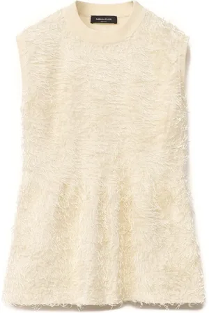 Fabiana Filippi Frayed knitted top