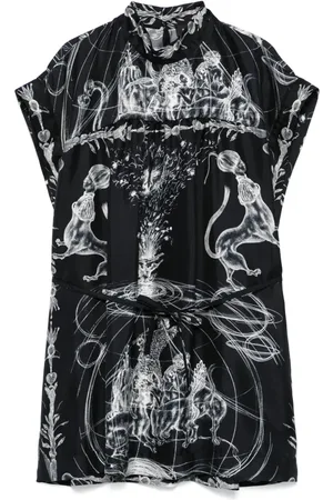 Fabiana Filippi X Benni Bosetto printed silk blouse
