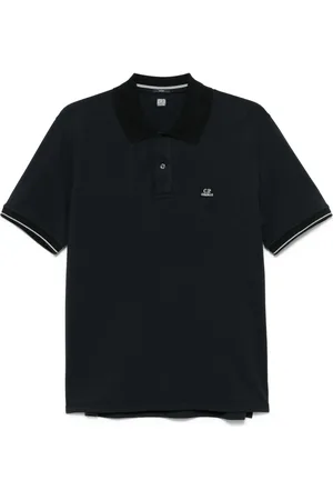 C.P. Company Logo-patch polo shirt