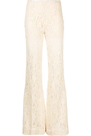 Twin-Set Broderie anglaise flared trousers