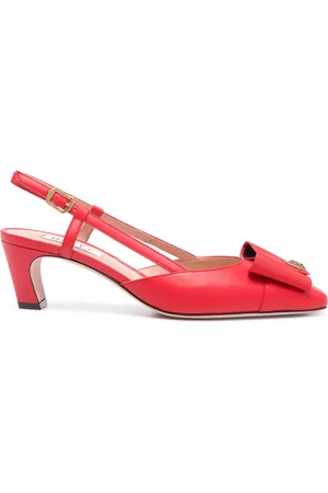 Bally 55mm bow-detail pumps