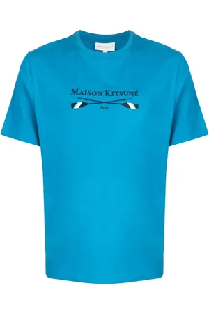 Maison Kitsuné Logo-embroidered cotton T-shirt