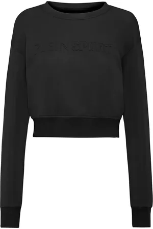 Philipp Plein Logo-embroidered cropped sweatshirt