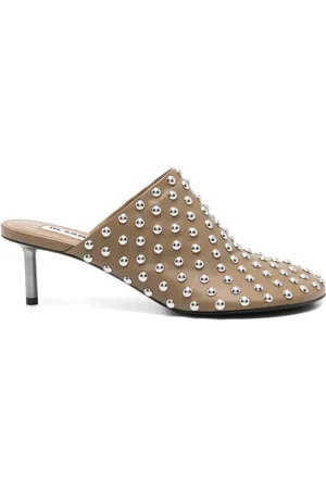 Jil Sander 50mm studded mules