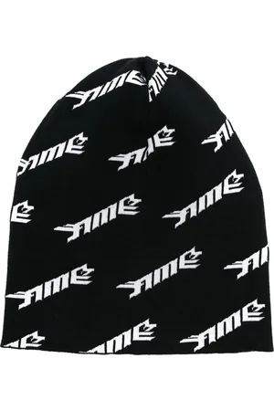 AMBUSH Fine ribbed logo-print beanie hat