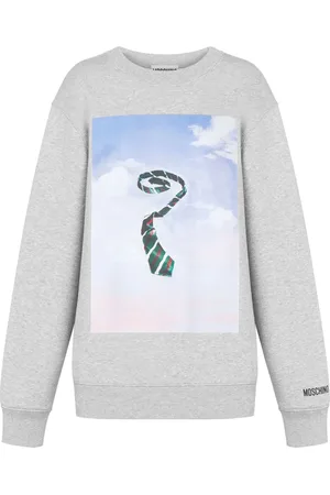 Moschino Grafhic-print cotton sweatshirt