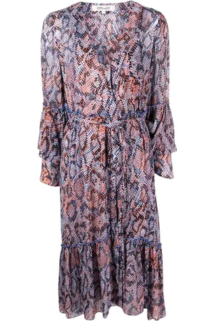 Diane von Furstenberg Snakeskin-print wrap dress