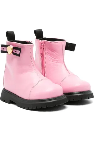 Moschino Logo-ribbon ankle boots